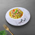 Marble Serving Platter with Mother of Pearl Inlay,
